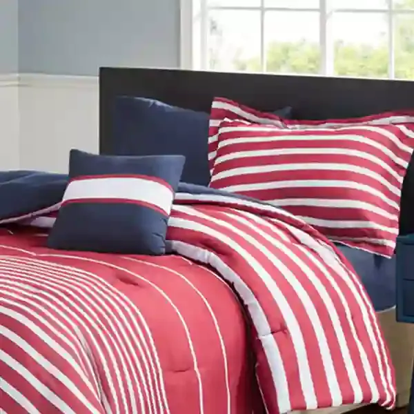 Nova Home "Myls" Comforter Set - 7 Pcs Queen - Red product thumbnail 2
