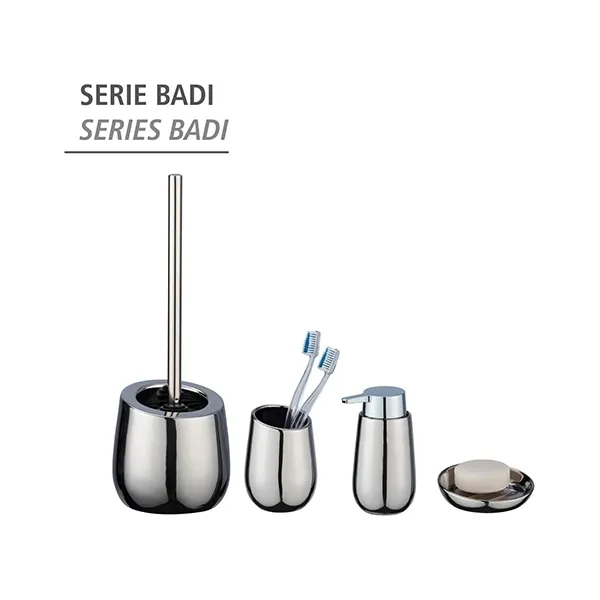 Wenko Badi Ceramic Tumbler - Chrome product thumbnail 3