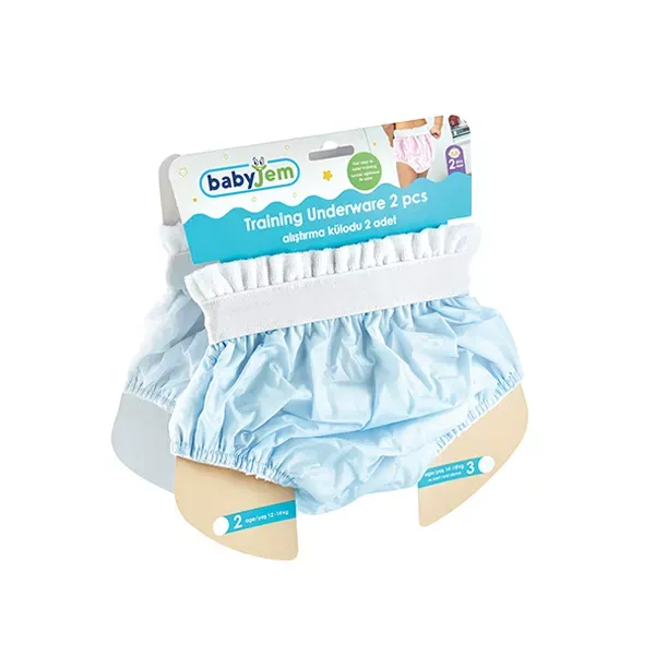 Babyjem Training Underwear Pants Set - 2pcs - Blue product thumbnail 2