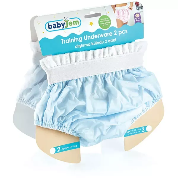 Babyjem Training Underwear Pants Set - 2pcs - Blue product thumbnail 4