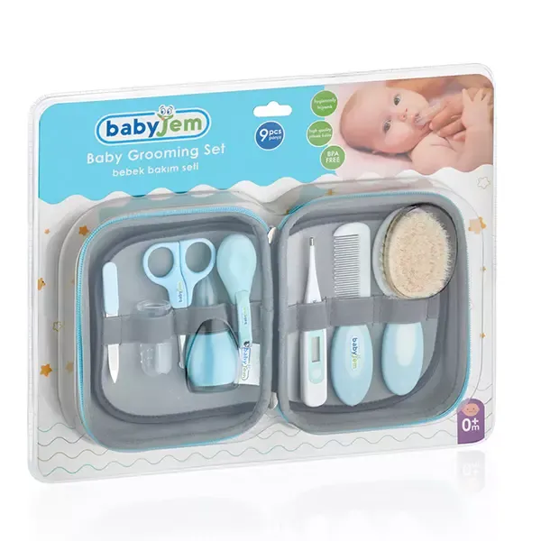 Babyjem Baby Grooming Set - 9pcs - Blue product thumbnail 7