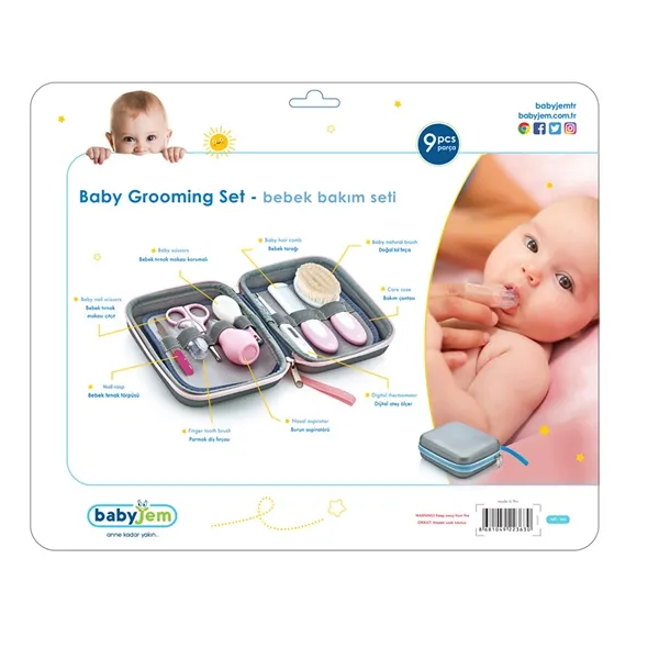 Babyjem Baby Grooming Set - 9pcs - Blue product thumbnail 6