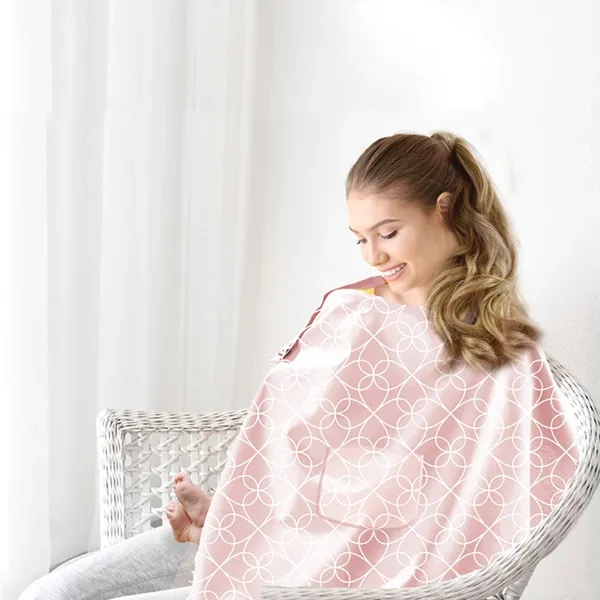 Babyjem Nursing Cover With 1 Pocket - Pink product thumbnail 2