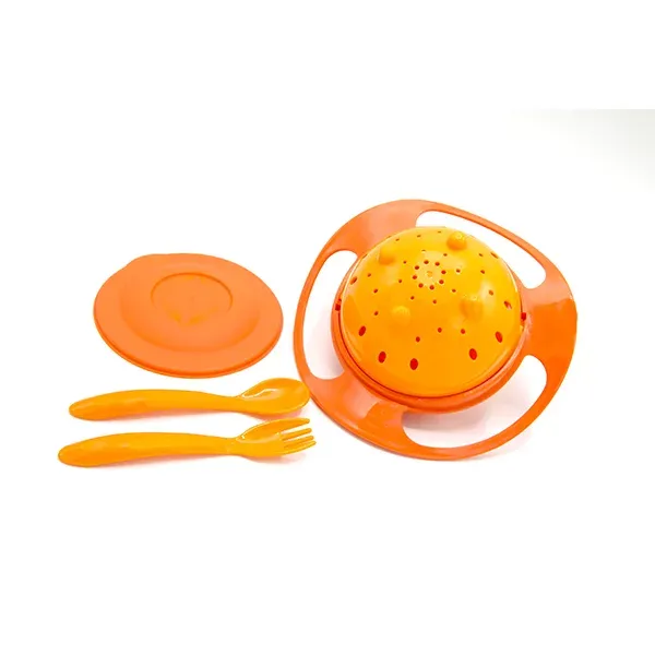 Babyjem 360-degree Swivel Design Bowl - Orange product thumbnail 4