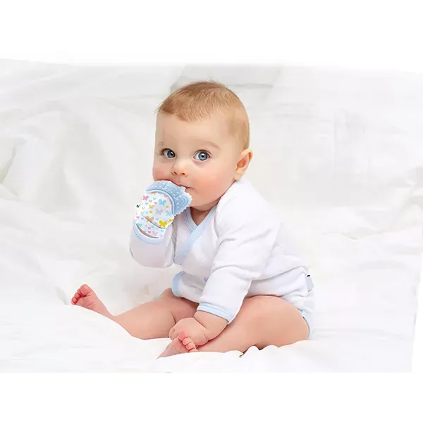 Babyjem Butterfly Baby Gloves Teether - Blue product thumbnail 4