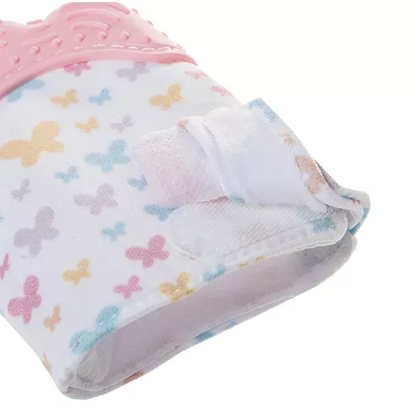 Babyjem Butterfly Baby Gloves Teether - Pink product thumbnail 3