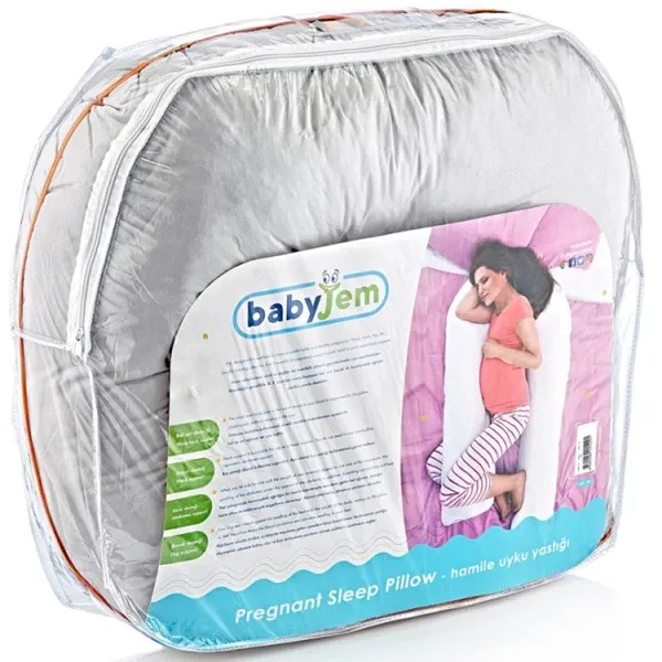 Babyjem Pregnancy Pillow - U Shaped - Grey product thumbnail 3
