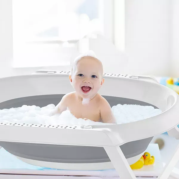 Babyjem Foldable Bath Tub - Grey product thumbnail 4