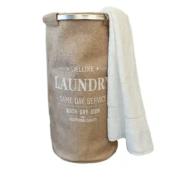 Weva Ringo Foldable Laundry Basket - Dark Beige product thumbnail 2