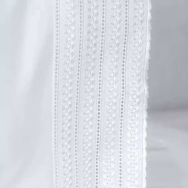 Nova Home Handy Embroidery Duvet Cover Set - 100% Cotton, 400 Thread - King & Super King - 7 Pcs - White product thumbnail 8