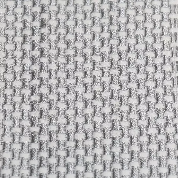 Nova Home Soft Embroidery Duvet Cover Set - 100% Cotton, 400 Thread - King & Super King - 7 Pcs - White & Grey product thumbnail 11