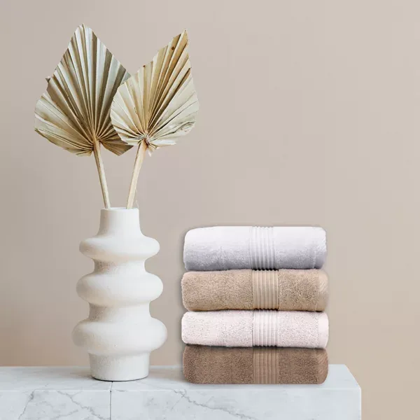 Nova Home "Pretty Collection" Towel - 100% Cotton, 33X33 cm - Beige product thumbnail 4