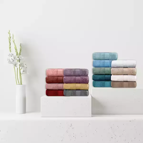 Nova Home "Pretty Collection" Towel - 100% Cotton, 50x100 cm - Salmon product thumbnail 4