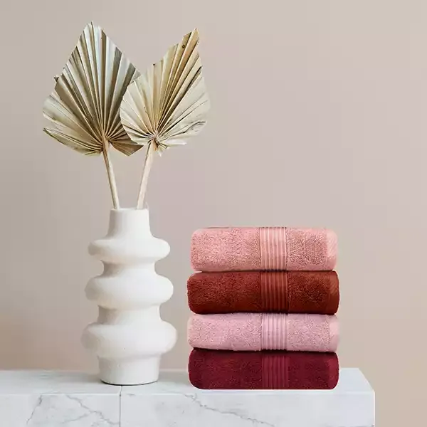 Nova Home "Pretty Collection" Towel - 100% Cotton - Salmon product thumbnail 5