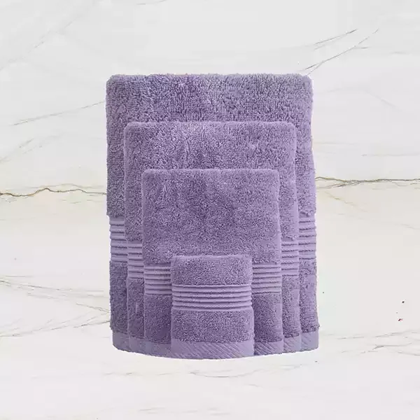 Nova Home "Pretty Collection" Towel - 100% Cotton, 40x60 cm - Plum product thumbnail 3