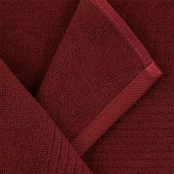 Nova Home Pretty Collection Bath Mat Towel - 100% cotton - 60x80 cm - Burgandy product thumbnail 2
