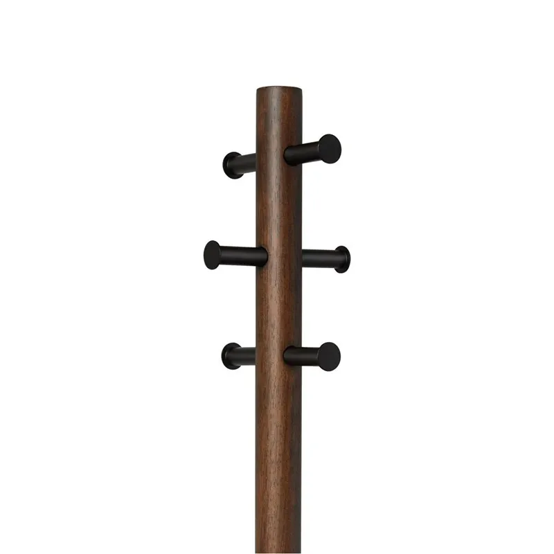 Umbra Pillar 8 Hooks Coat Rack – Black/Walnut product thumbnail 3