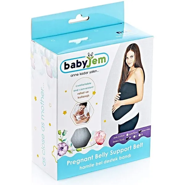 BabyJem Pregnancy Support Waist Band - XL - White product thumbnail 3