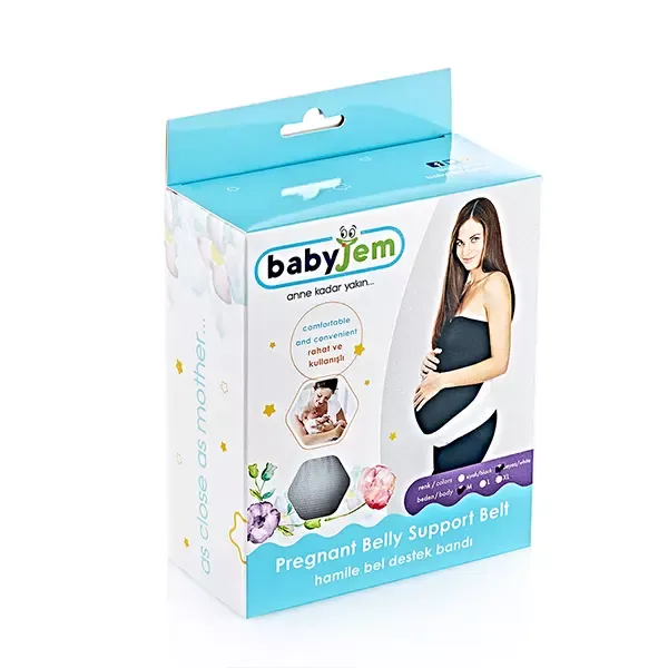 Babyjem Pregnancy Support Waist Band - White product thumbnail 4