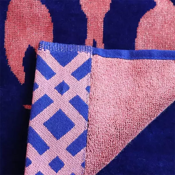 Cannon "Maine" Printed Beach Towel - 100% Cotton - 95x175 cm - Navy product thumbnail 2