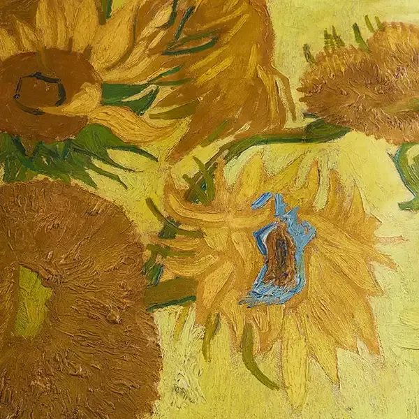 Van Gogh Tournesol Duvet Cover Set - 100% Cotton Satin, 220 Thread Count - King & Super King - 3 Pcs - Yellow product thumbnail 2