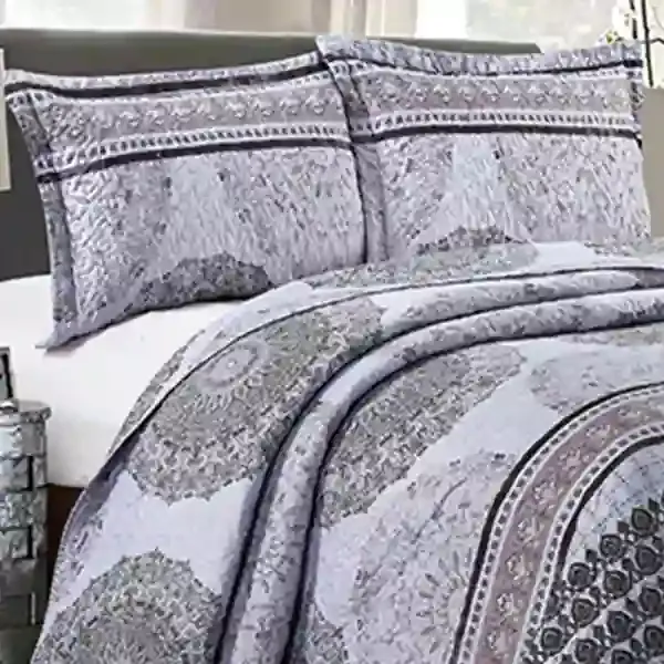 Nova Home "Kaya" Bed Spread Set - 3 Pcs, Twin - Purple product thumbnail 2