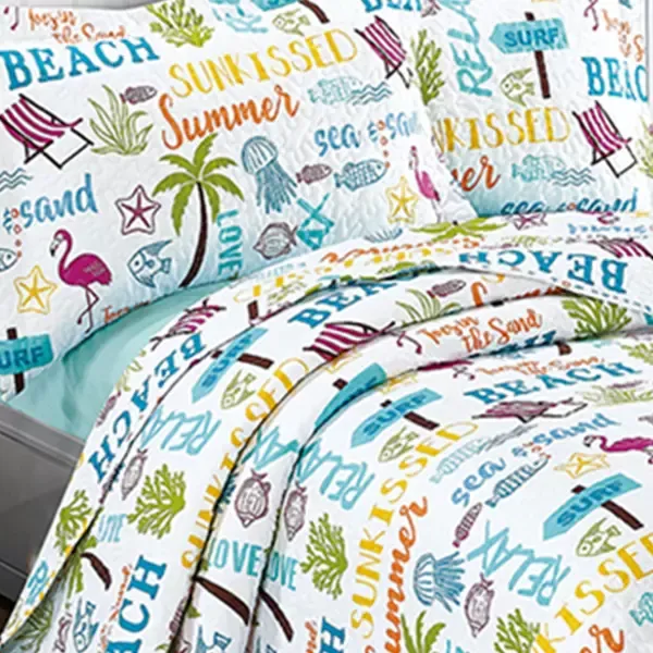 Nova Home" Beach" Bed Spread Set - White product thumbnail 2