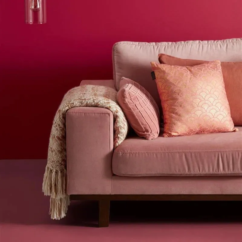 Bedding House Wavy Filled Cushion – 40x40 cm - Pink/Gold product thumbnail 2