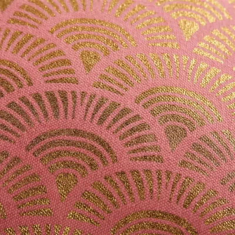 Bedding House Wavy Filled Cushion – 40x40 cm - Pink/Gold product thumbnail 3