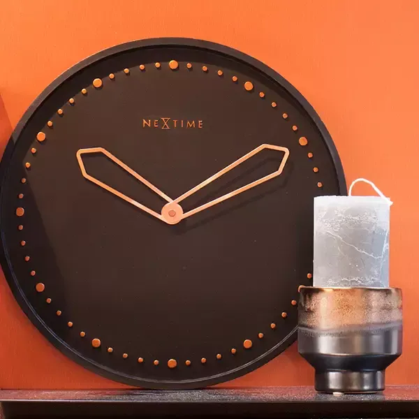 Nextime "Cross" Wall Clock - Black product thumbnail 5