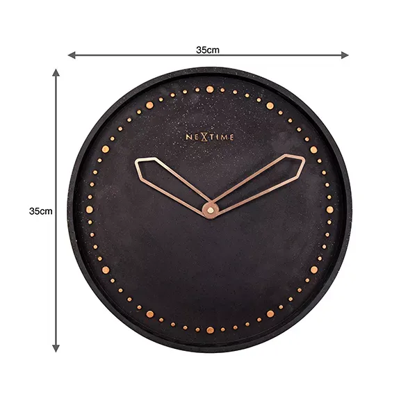 Nextime "Cross" Wall Clock - Black product thumbnail 6