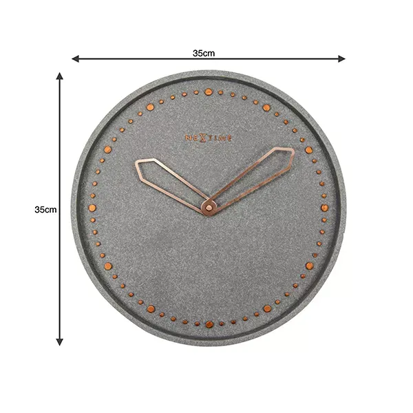 Nextime "Cross" Wall Clock - Grey product thumbnail 7