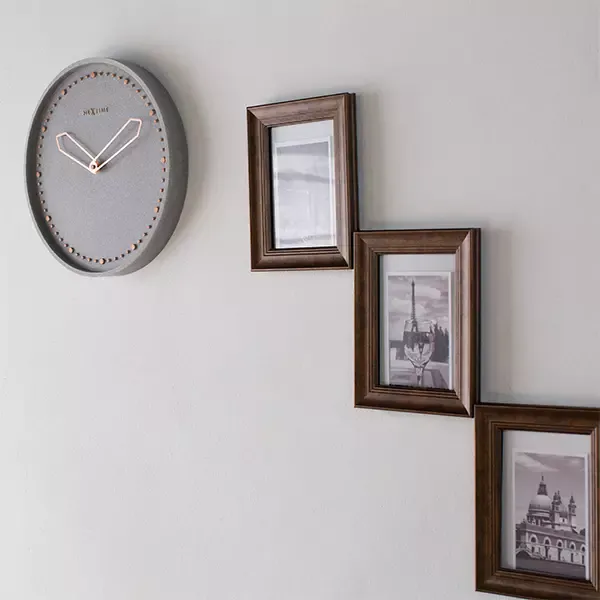 Nextime "Cross" Wall Clock - Grey product thumbnail 5