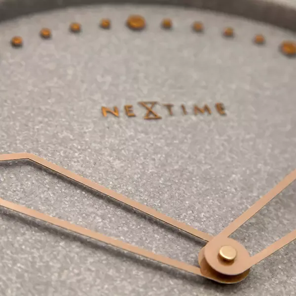 Nextime "Cross" Wall Clock - Grey product thumbnail 4