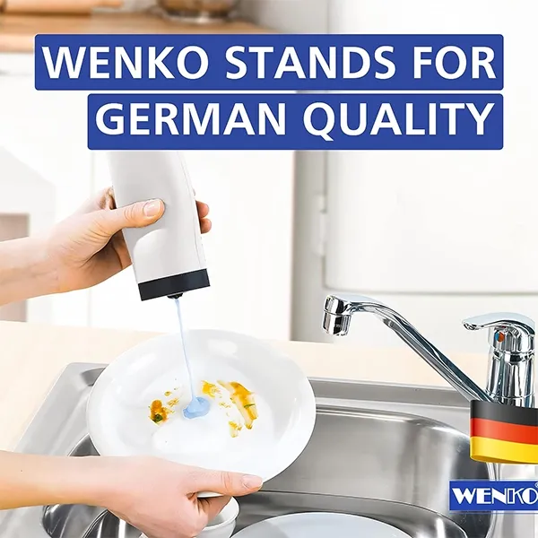 Wenko Easy Squeeze Dish Liquid Dispenser - White product thumbnail 2