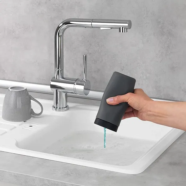 Wenko Easy Squeeze Dish Liquid Dispenser - Grey product thumbnail 2