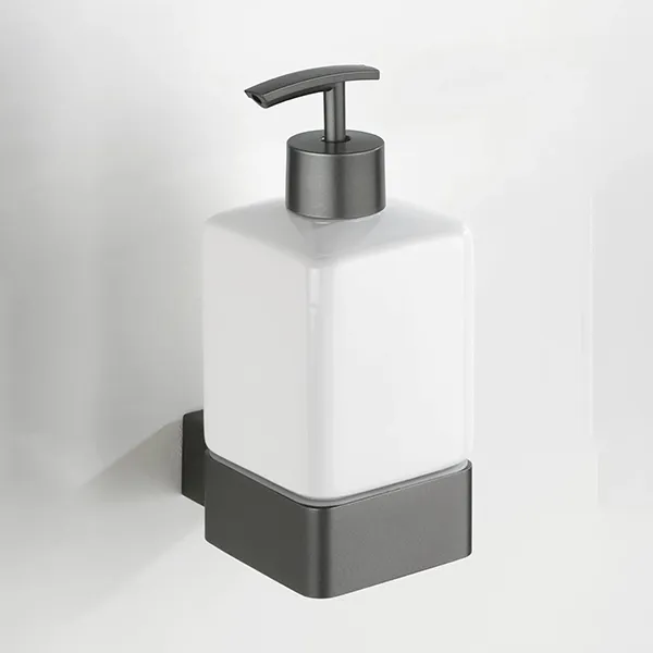 Wenko Montella Rustproof Liquid Soap Dispenser - Antracite product thumbnail 2