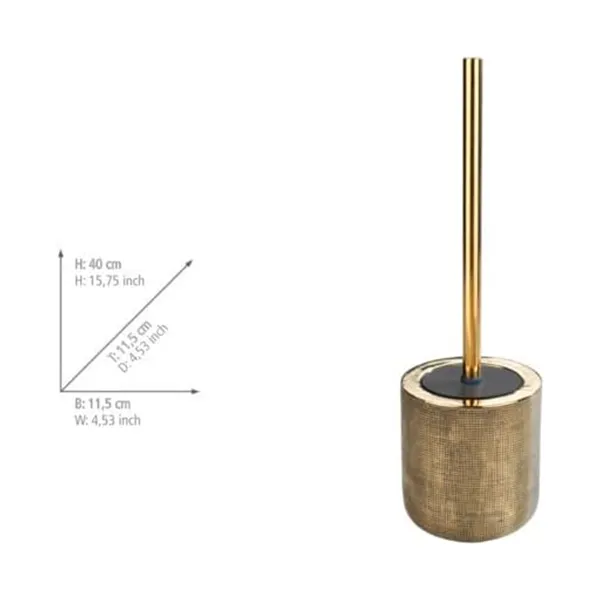 Wenko Rivara Ceramic Toilet Brush - Gold product thumbnail 3