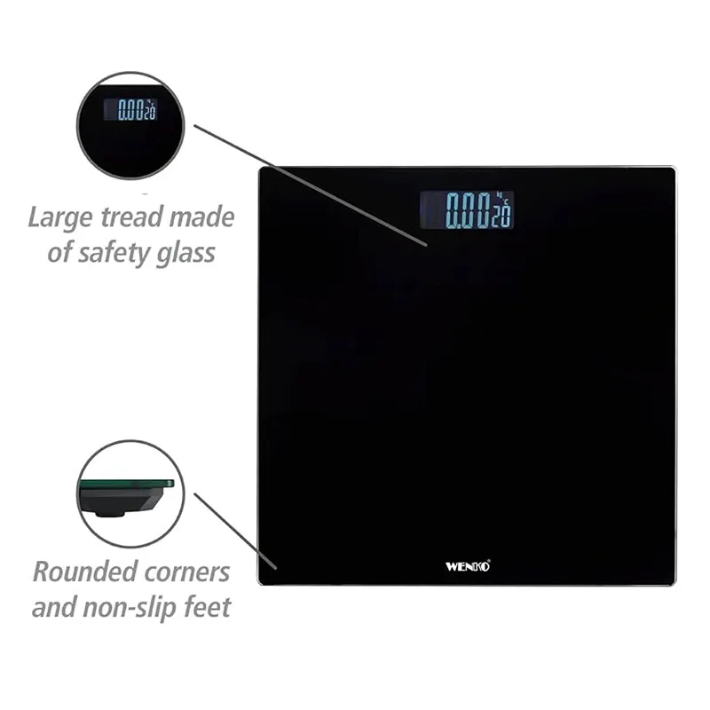 Wenko Bathroom Scale LCD - Black product thumbnail 4