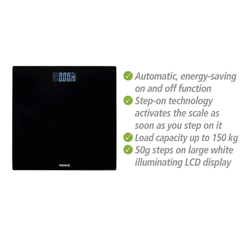 Wenko Bathroom Scale LCD - Black product thumbnail 5