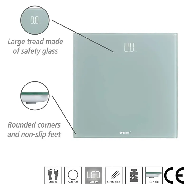Wenko Bathroom Scale LED - Grey product thumbnail 4
