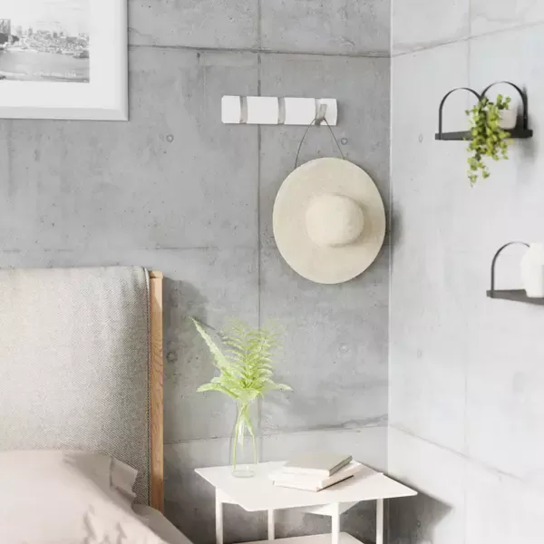 Umbra Flip 3 Hooks Wall Rail - White product thumbnail 3