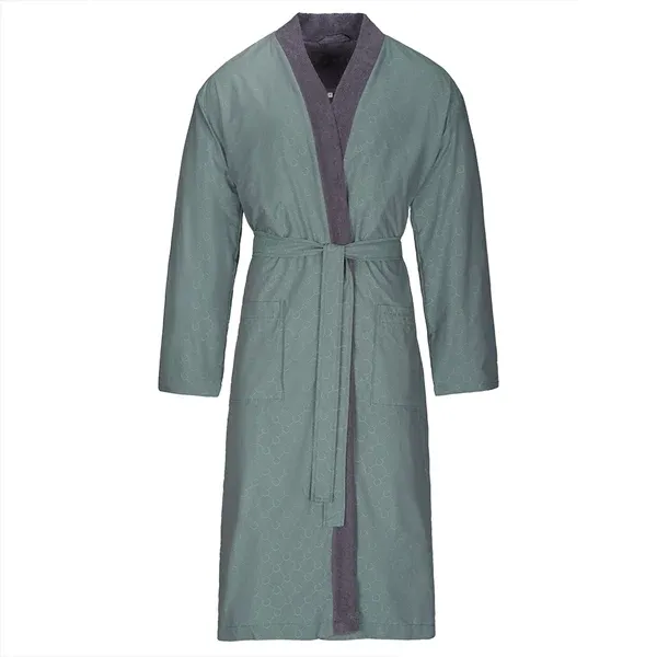 Bugatti Giovanni Men's Bathrobe - 100% Cotton - Graphit (Available in sizes) product thumbnail 4