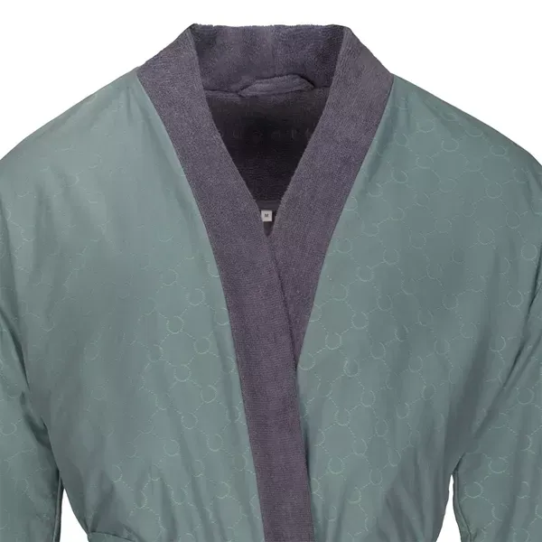 Bugatti Giovanni Men's Bathrobe - 100% Cotton - Graphit (Available in sizes) product thumbnail 3