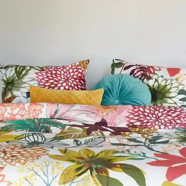 Bedding House Fiori Duvet Cover Set - 100% Cotton - Multicolor (Available in sizes) product thumbnail 3