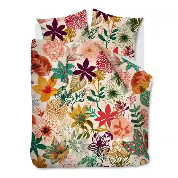 Bedding House Fiori Duvet Cover Set - 100% Cotton - Queen - 3 Pcs - Multicolor product thumbnail 2
