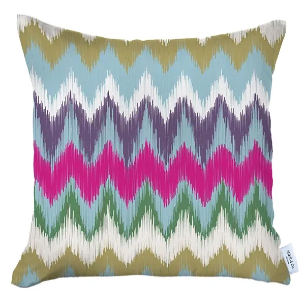 Nova Home Watercolor Flowers Printed Cushion Cover - 45x45 cm - Multicolor product thumbnail 4