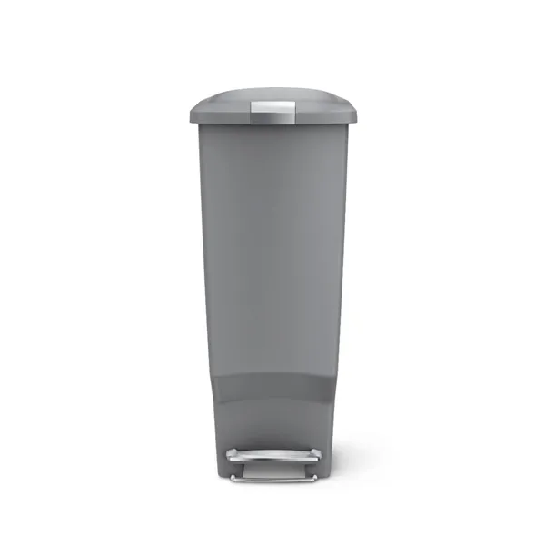 Simplehuman Plastic & Stainless Steel Trash Bin-40 L - Grey product thumbnail 2