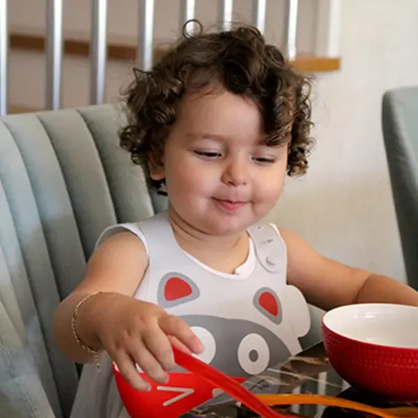 Babyjem Baby Bib Silicone - Grey product thumbnail 2