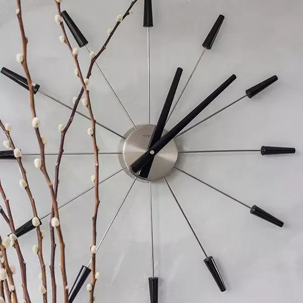 Nextime "Plug Inn" Wall Clock - Black product thumbnail 4